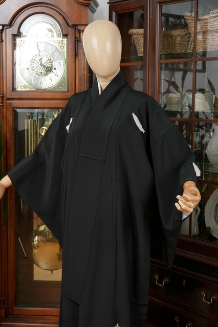 Dear Vanilla Japanese Silk Tomesode Kimono Women's Authentic Japan Vintage Mint 2
