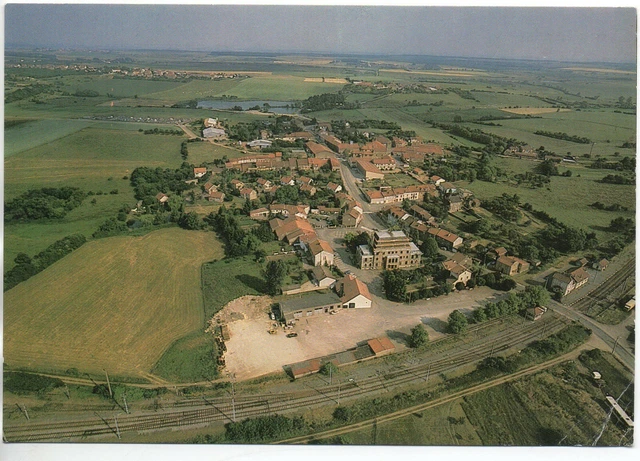 PIENNES - Meurthe & Moselle - CPA 54 - vue aerienne - carte des années 1960/70