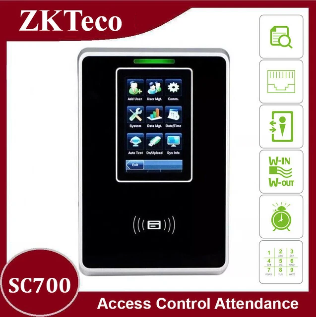 ZKTECO SC700 TCP/IP RFID Card Access Control Machine Door Entrance ...