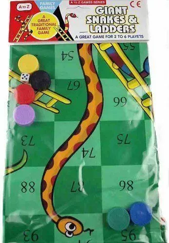 Riesenschlangen und Leitern oder Ludo Spielmatte traditionelles Kinderspiel 3