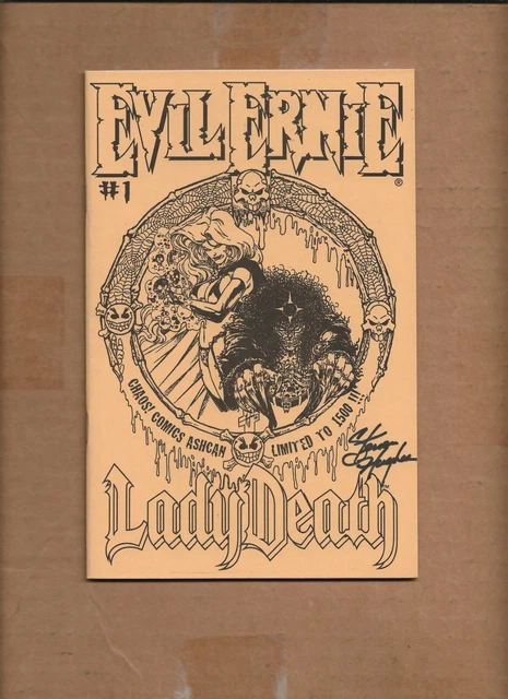 Evil Ernie Lady Death Chaos Comics Ashcan Signed Steven Hughes Autograph /1500