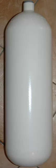 Stahlflasche / Tauchflasche 10 Liter 232 bar 171mm ohne Ventil Flaschenhalsgewin