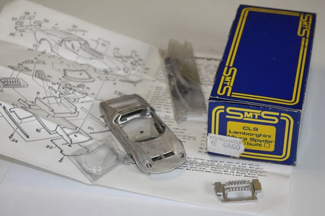 Kit Miniature Lotus Europa – Échelle 1/43, SMTS, Métal Blanc à Monter