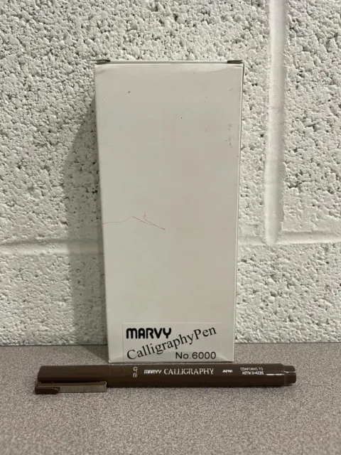 Marvy Calligraphy Pen 2.0 SEPIA No.6000 Box Of 12