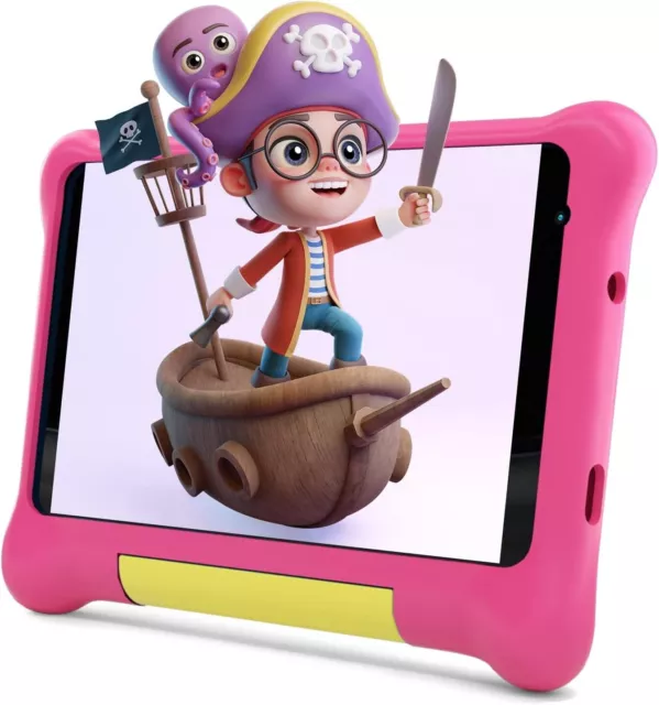 HighJoy Kids 7'' Touchscreen Android Tablet -Pink -HD -32Gb -Quad Core  *Sealed*