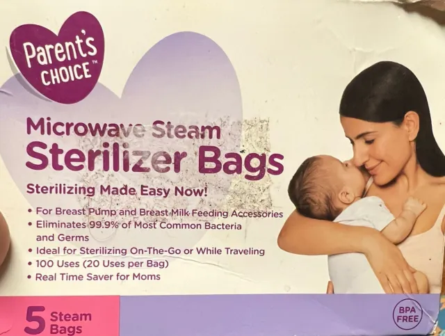 Parent's Choice Microwave Steam Sterilizer Bags BRAND NEW