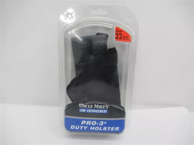 Uncle Mike's 3522-1 , Pro-3 Law Enforcement Duty Holster , Size 22 , Right Hand