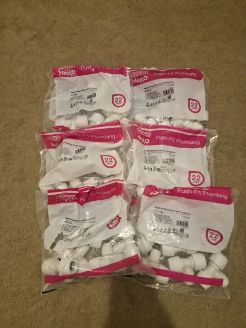 New Hep2O Plastic Push-Fit Reducing Tees 22Mm X 22Mm X 15Mm
