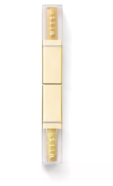 Stila Double Dip Suede Shad & Glitter & Glow Liquid Eye Shadow Spicy Mustard #