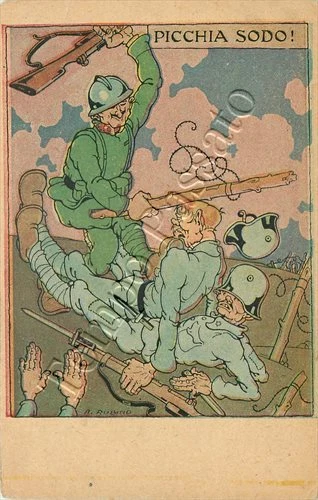 721 - Regno - Franchigia militare F 14H/12, 1917 / illustratore Rubino