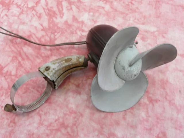 1950's rubber blade fan accessory 6- 12 volt working  defroster  dash fan