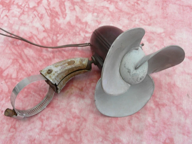 1950's rubber blade fan accessory 6- 12 volt working defroster dash fan 1950's rubber blade fan accessory 6- 12 volt working defroster dash fan