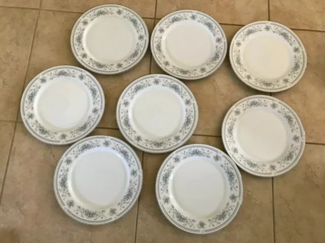 AMERICAN LIMOGES China Salem Heritage BRIDAl BOUQUET Dinner Plates x 8