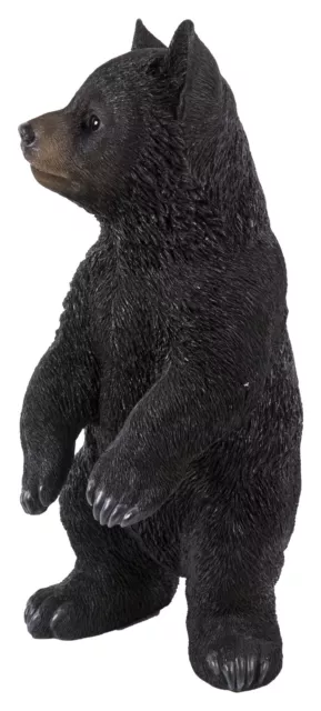 Exclusive Standing Black Bear Decor Cottage Lodge Display Wildlife Garden Statue 3