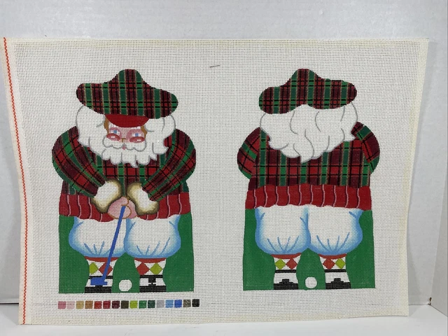 Lienzo con aguja pintado a mano Santa Golffer 13 unidades
