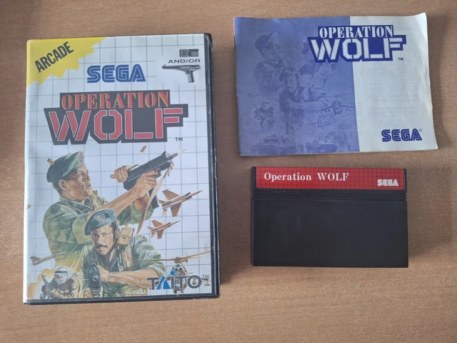 Jeu Operation Wolf Sega Master System, PAL, Complet, état Correct, PEGI 3