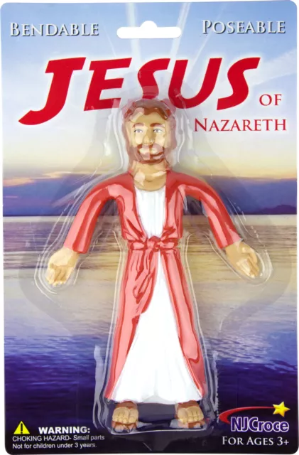 Jesus Of Nazareth Bendable Figure - Perfect Prayer Partner & For Easter Baskets 2