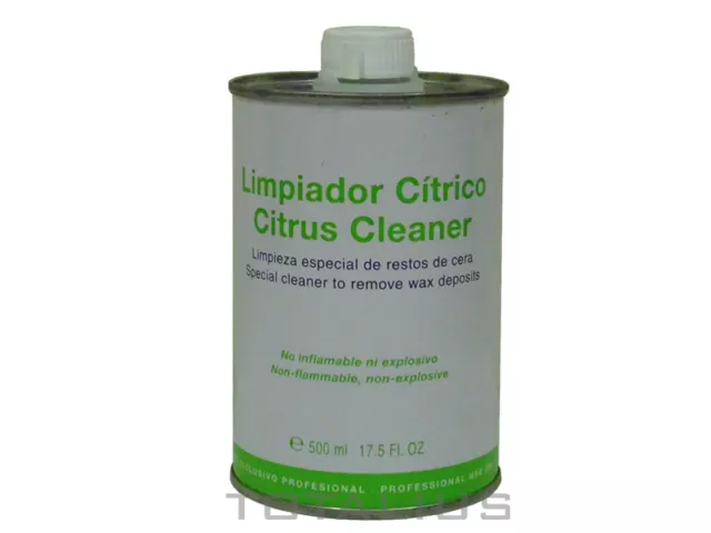 LIMPIADOR CÍTRICO DE RESTOS DE CERA PARA APARATOS DE DEPILACIÓN 500 ml