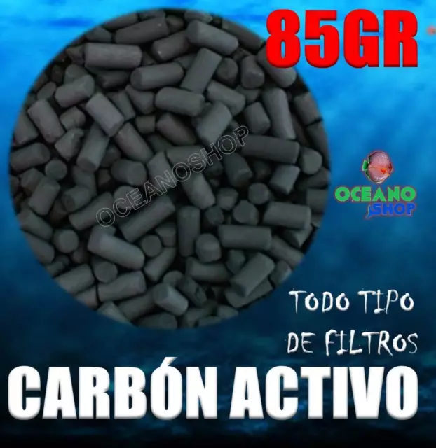 85Gr Carbon Activo Acuario Filtro Mochila Exterior Interior Interno Activado