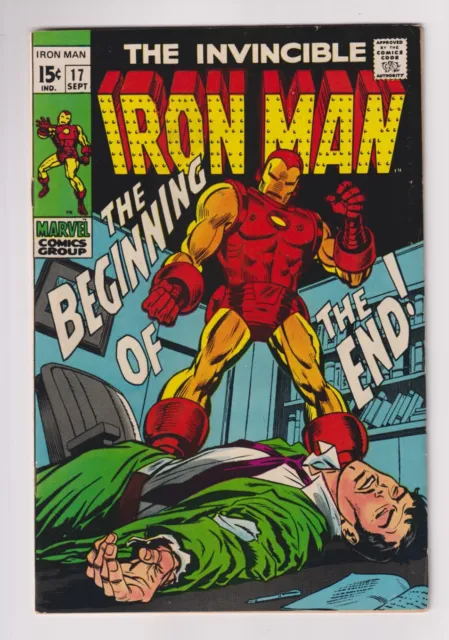The Invincible Iron Man #17 1st Appearance Madame Masque 1969 Marvel Comics