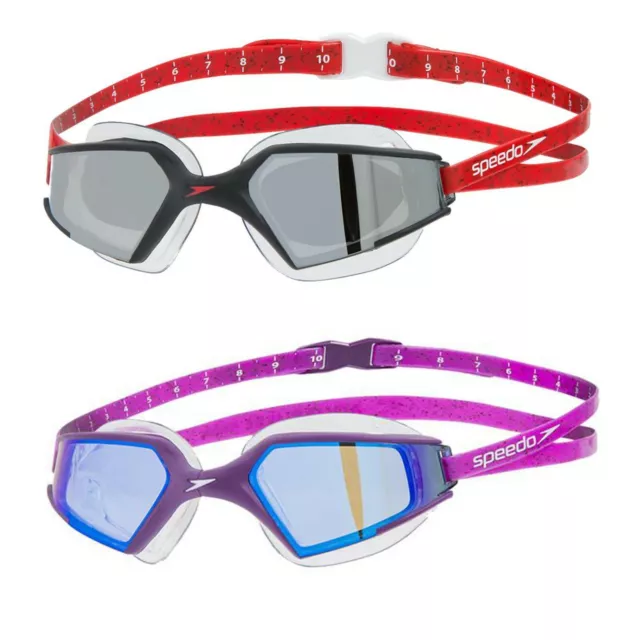 Speedo Schwimmbrille Aquapulse Max 2 mirror V3 verspiegelt Erwachsene IQFit