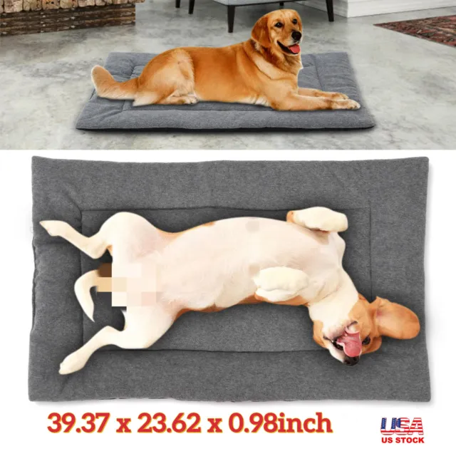 Large Dog Bed Pet Washable Mattress Cushion Dog Kennel Mat Pad Water Resistant