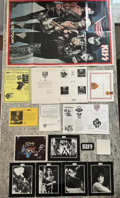 Kiss 1975 1St Army Kit Pre Destroyer Complete W/Poster Aucoin Vintage Very Rare