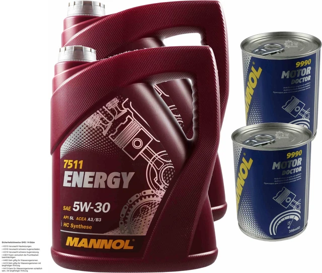 10L Olio Motore MANNOL Energia 5W-30 2x MANNOL Motore di Medico