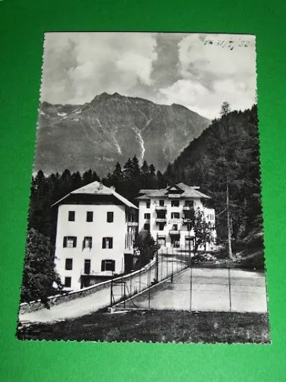Cartolina Antica Fonte Pejo - Albergo Zanella 1950 ca