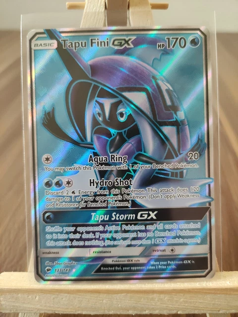 Tapu Fini GX 133/147 Burning Shadows Full Art Ultra Rare Holo Pokemon Card * New
