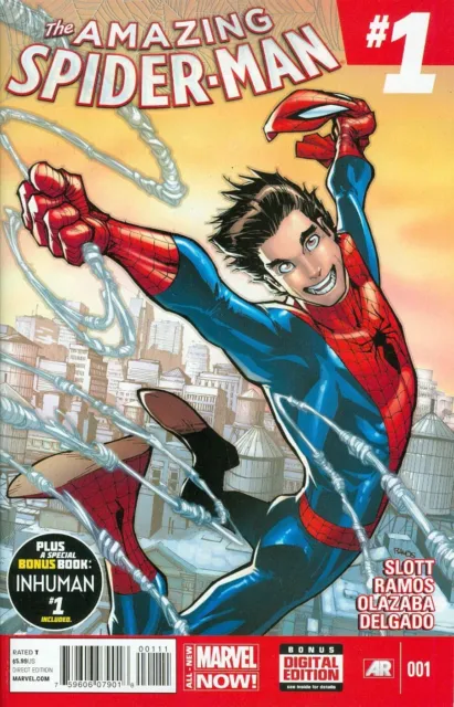 Amazing Spiderman 1 (2014) Nm Cover A Humberto Ramos 1St App Of Cindy Moon Silk