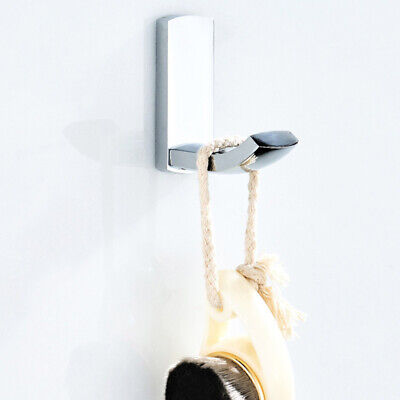 Polished Chrome Brass Bath Robe Hooks Towel Rack Coat Hat Hook Door Wall Hanger