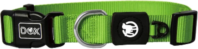 DDOXX Nylon Dog Collar - Strong and Adjustable Collars Dogs - S Green