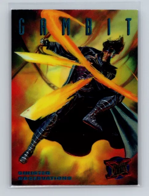 1995 Fleer Ultra Marvel X-Men Sinister Observations Chromium Gambit #4