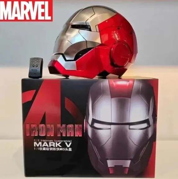 Marvel Iron Man Hot Toys 1/1 Mk5 casco telecomando  controllo vocale indossabile