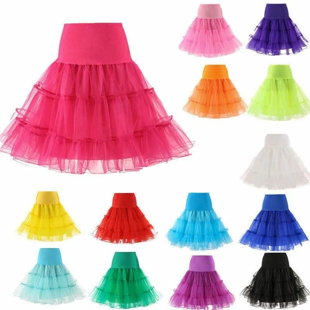 Donna Corto Sottoveste Matrimonio Vintage Tulle Crinolina Sottogonna