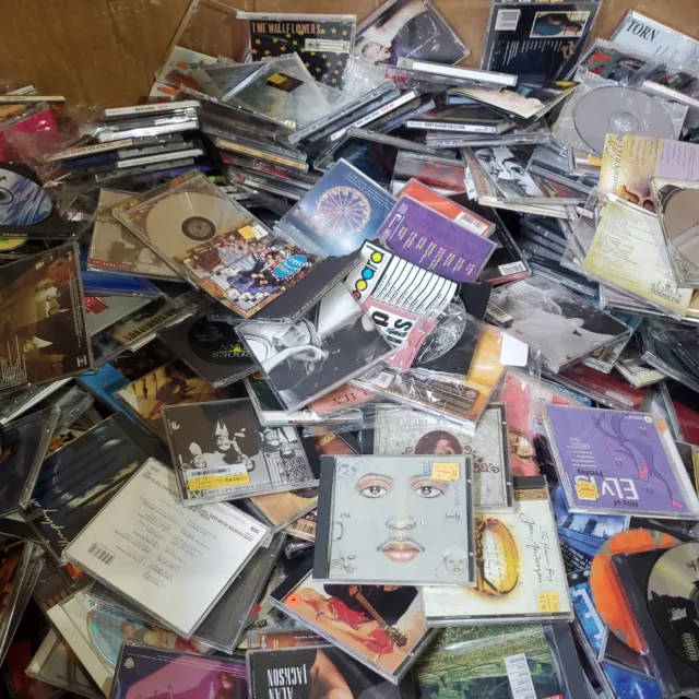 LOT of 50+ Used ASSORTED CDs  50+  Bulk CDs- Used CD Lot  Wholesale CDs In Cases