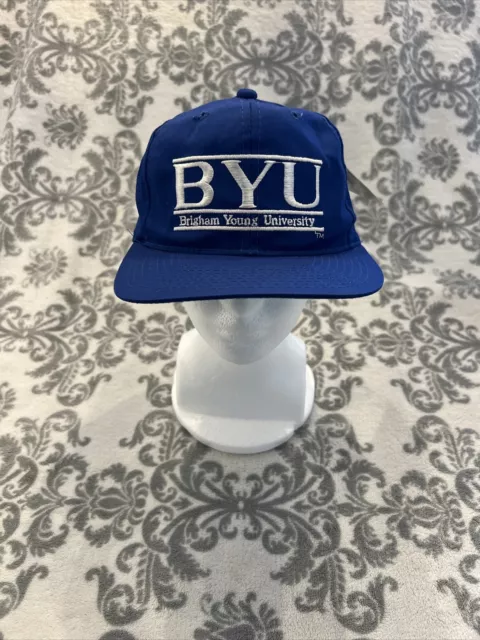 Vtg The Game Brigham Young University BYU Cougars NCAA Blue Snapback Hat