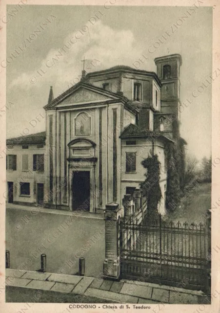 CODOGNO Chiesa di S. Teodoro Lodi Cartolina