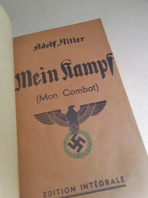 HISTOIRE-Adolf HITLER-MEIN KAMPF-Relié-1939-NAZISME-GUERRE 39-45-