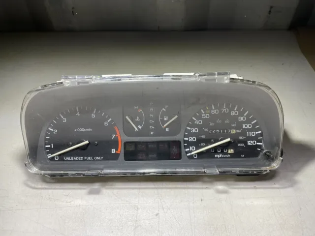90-91 Honda Civic CRX Guage Cluster Speedometer Instrument Panel DX SI Auto EF