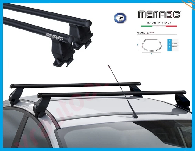 Barre Da Tetto Green Valley Easy One Per Fiat Panda 169 (2003-2011) – Portatutto Robusto, Carico 50 Kg, Fissaggio Senza Corrimano
