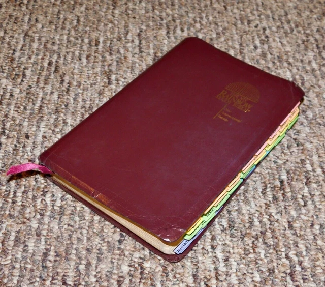 RARE! NIV RAINBOW Study Bible Color Coded Tab & Verse Bold Line Book