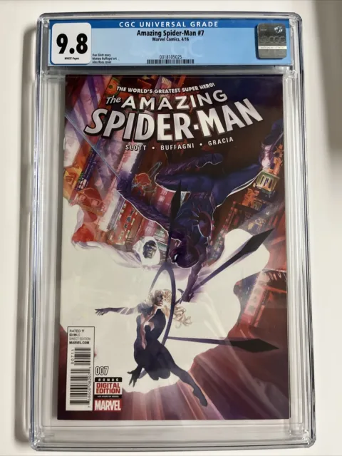 Amazing Spider-Man #7 CGC 9.8 Alex Ross Marvel 2016 Cloak and Dagger
