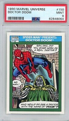 1990 Marvel Universe SPIDER-MAN Presents DOCTOR DOOM #150 PSA 9 MINT 💎 1st Card