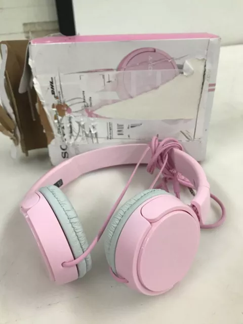 Écouteurs de tête de repass pliable Sony MDR-ZX110 son puissant, rose, 25