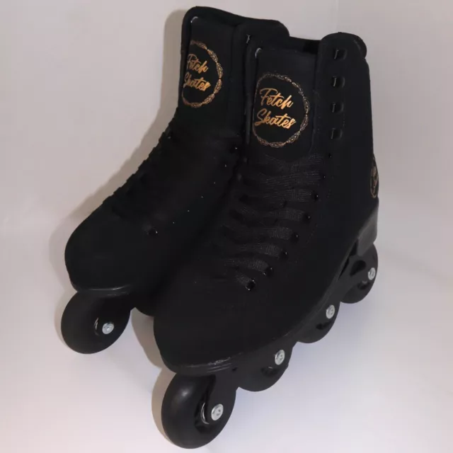 Inline Skates Rollerblades Rollerskates Black UK Size 4 Womens Adults Childrens 2