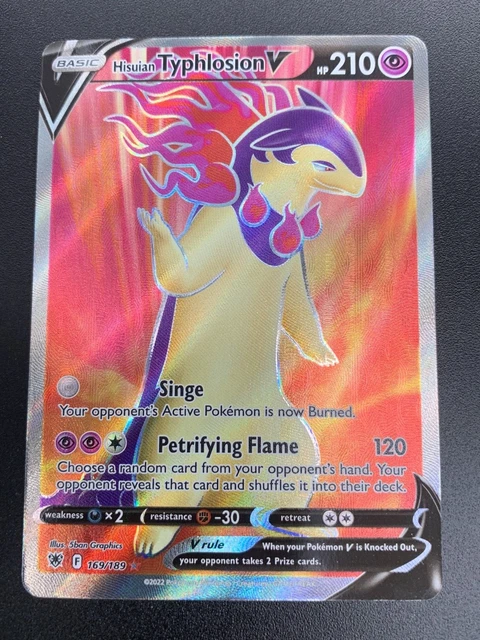 Hisuian Typhlosion VSTAR (Secret Rare) 193/189: Astral Radiance Holo