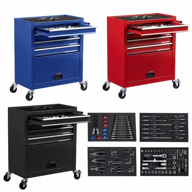 GRAPHITE Mallette à Outils électrique, Boîte à Outils, Chariot à Outils, Dimensions 448 (L) X