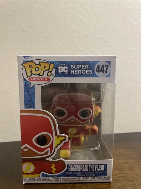 Funko POP! Heroes: DC Holiday - Gingerbread Flash #447 Vinyl Figure Box Damage